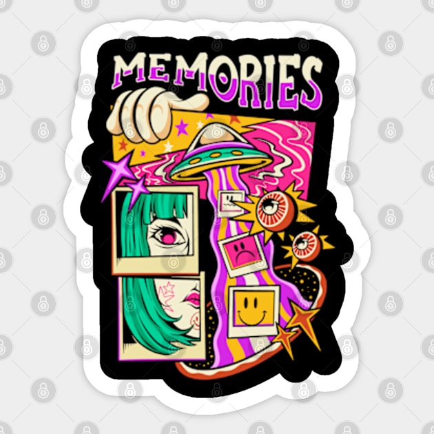 Memories Sticker by Graffitees